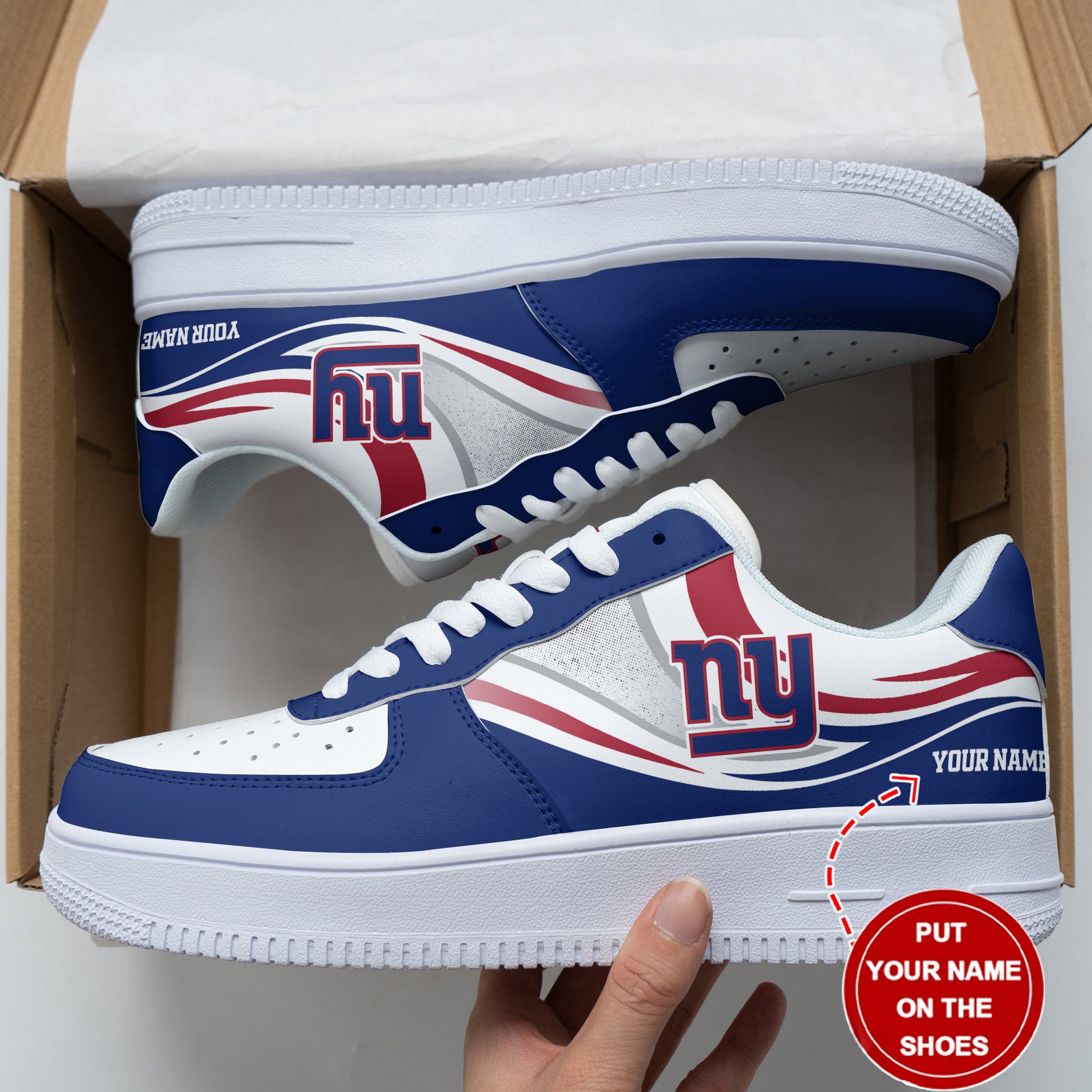 Footwearstorm New York Giants NFL Air Low-Top Sneakers Shoes For Men And Women 1205318