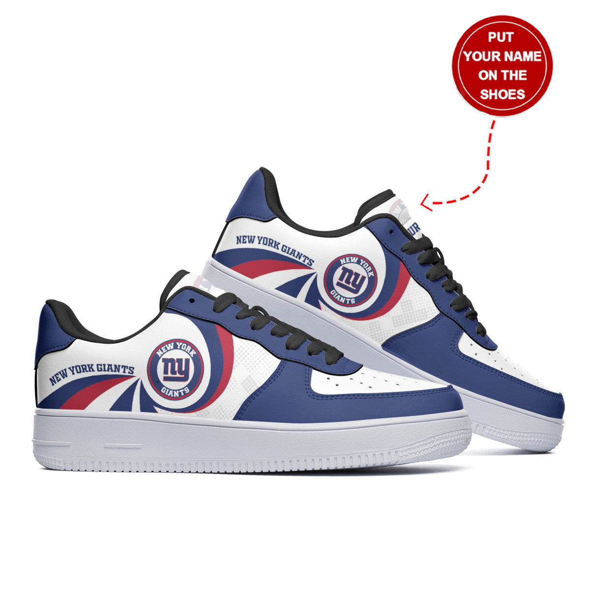 Footwearstorm New York Giants NFL Air Low-Top Sneakers Shoes For Men And Women 1205754