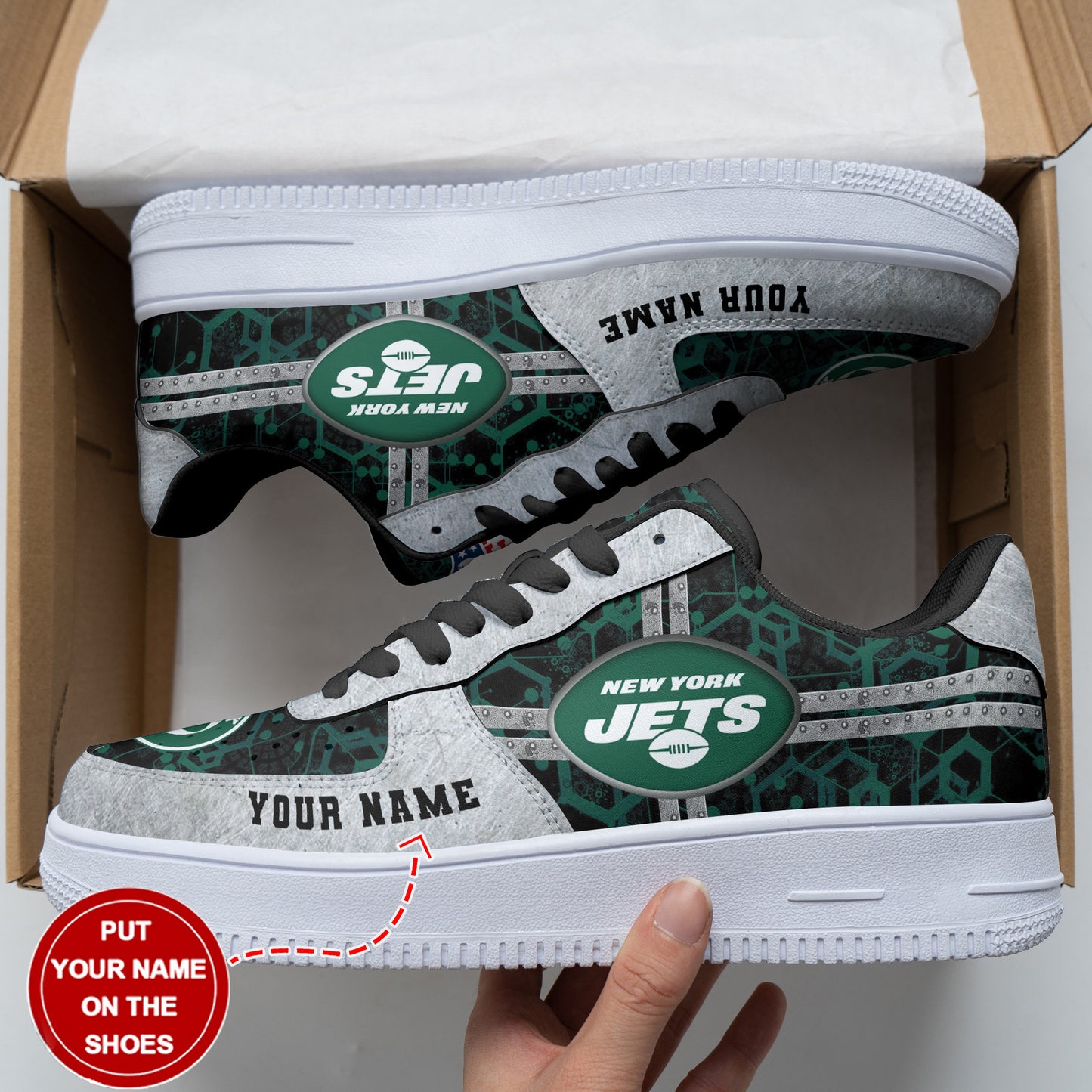 Footwearstorm New York Jets NFL Air Low-Top Sneakers Shoes For Men And Women 1205382