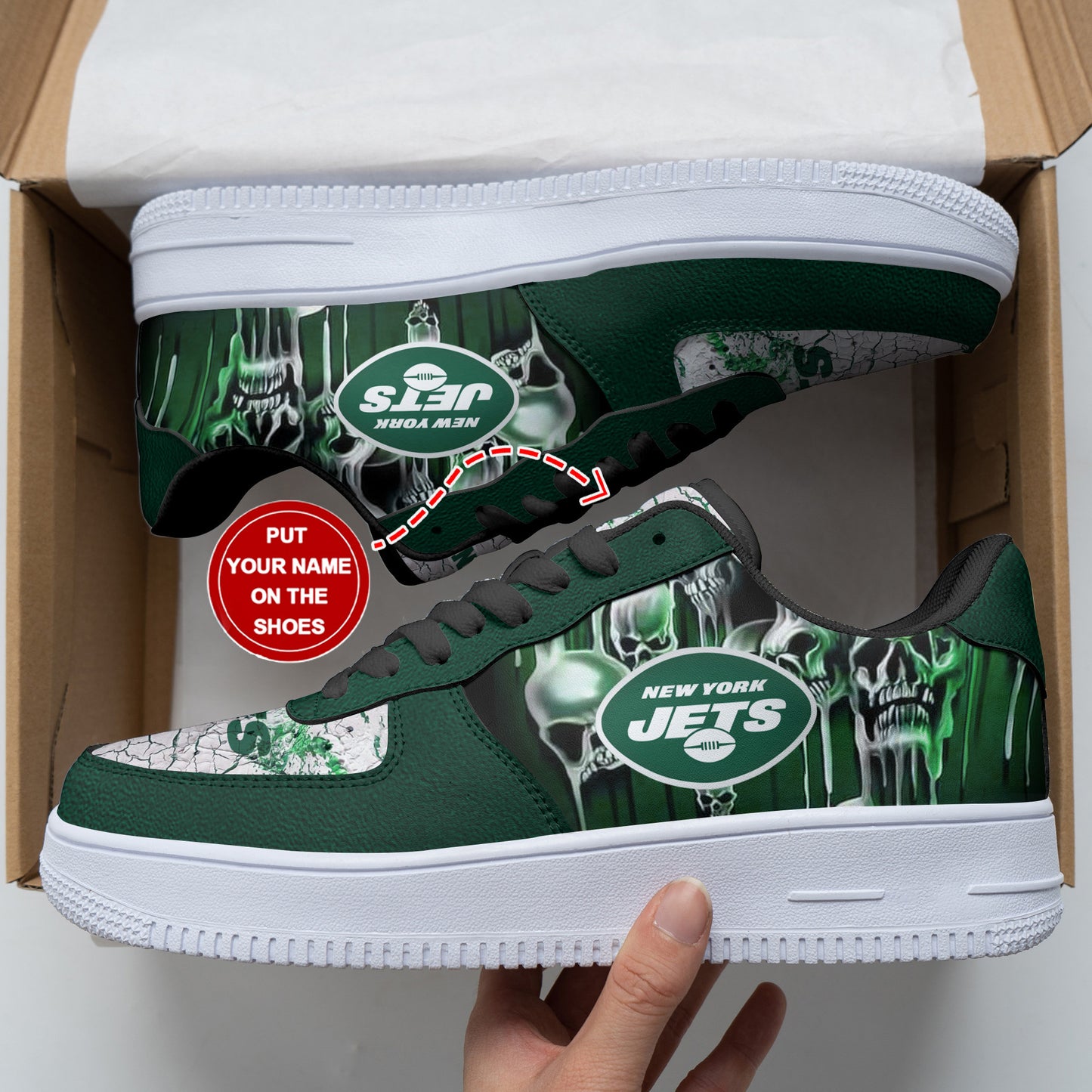 Footwearstorm New York Jets NFL Air Low-Top Sneakers Shoes For Men And Women 1205675
