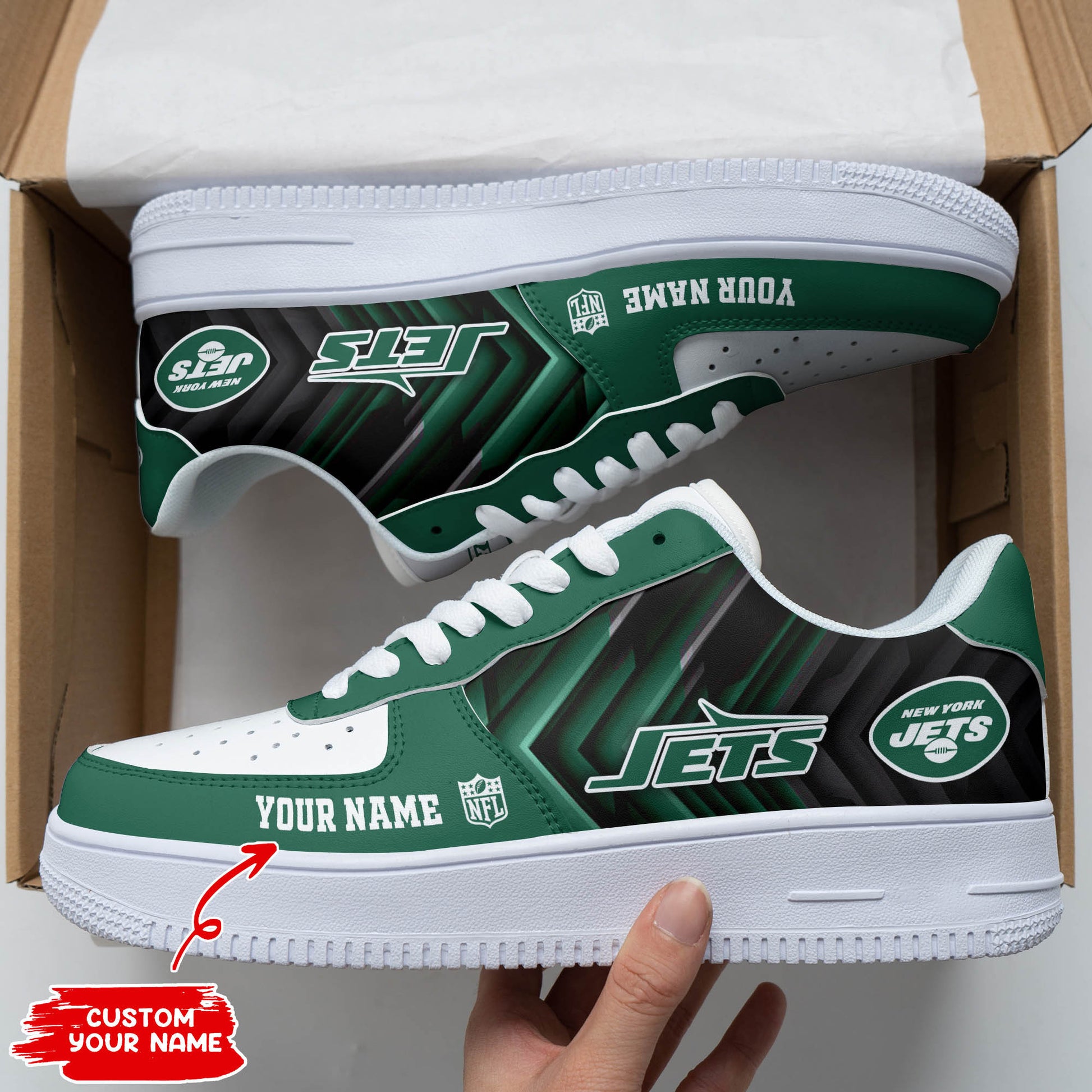 Footwearstorm New York Jets NFL Air Low-Top Sneakers Shoes For Men And Women 1205381