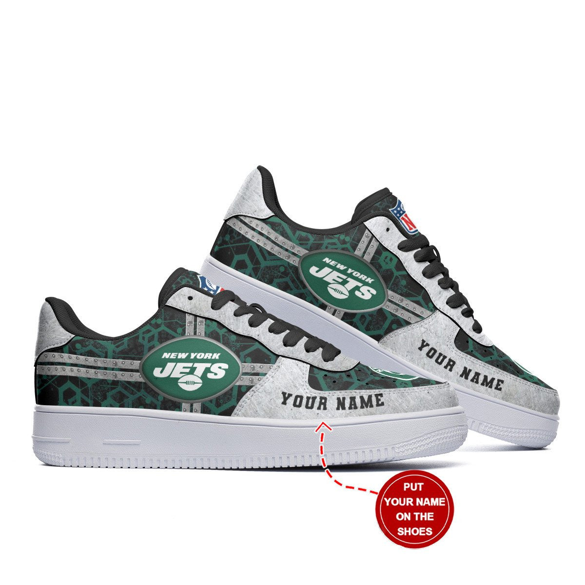 Footwearstorm New York Jets NFL Air Low-Top Sneakers Shoes For Men And Women 1205671