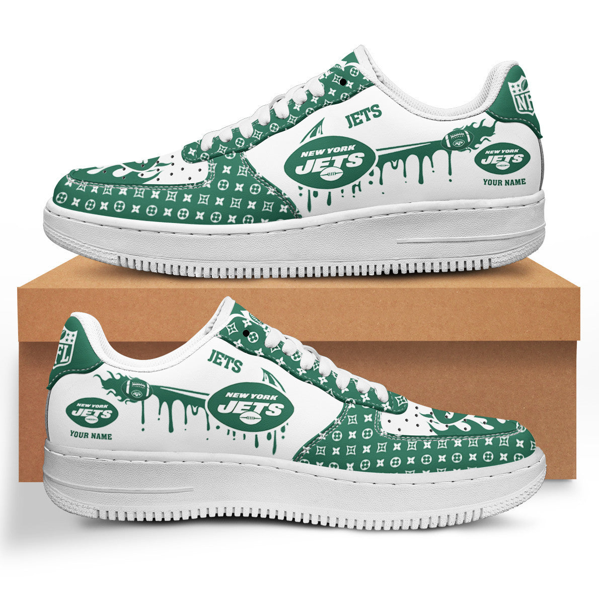 Footwearstorm New York Jets NFL Air Low-Top Sneakers Shoes For Men And Women 1205668