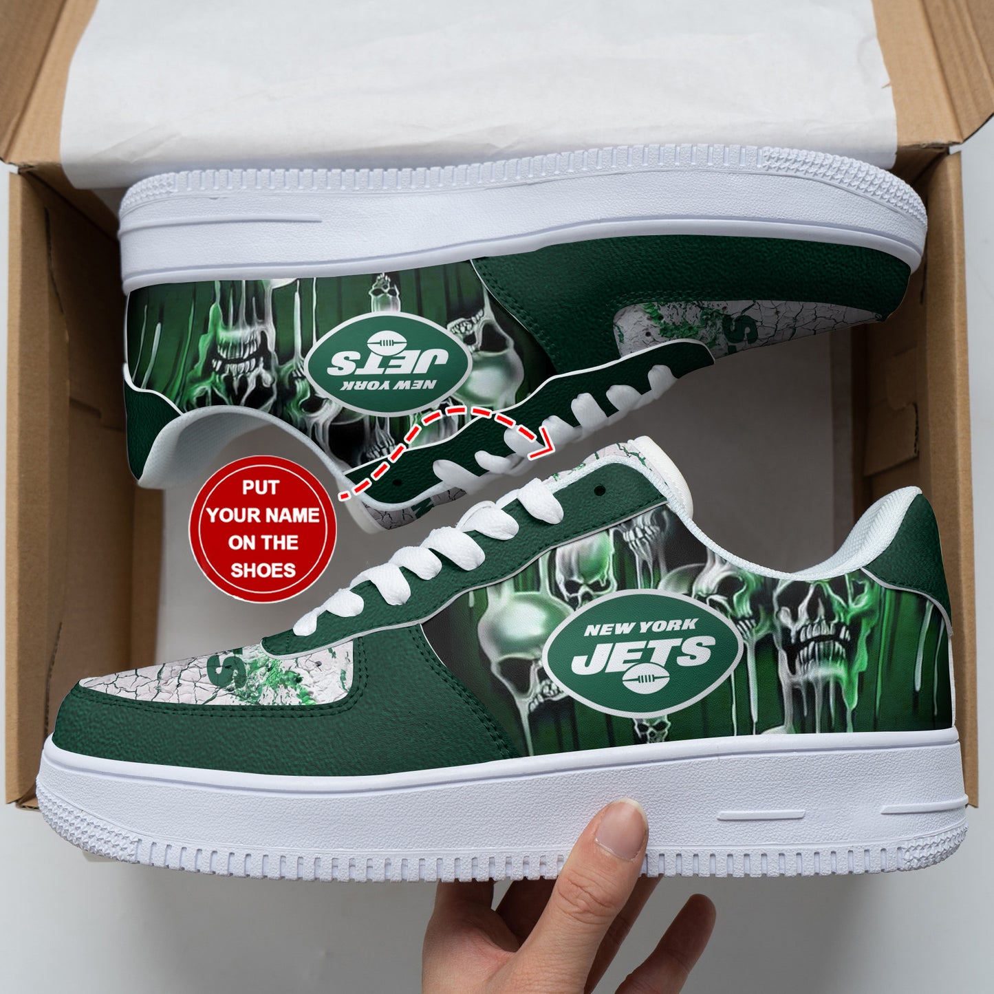 Footwearstorm New York Jets NFL Air Low-Top Sneakers Shoes For Men And Women 1205675