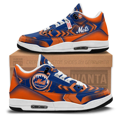Footwearstorm New York Mets AJ3 Sneakers Shoes For Men And Women
