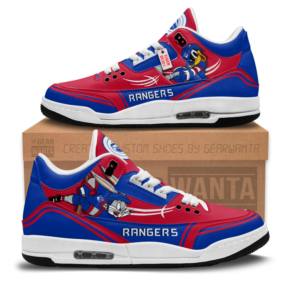 Footwearstorm New York Rangers AJ3 Sneakers Shoes For Men And Women