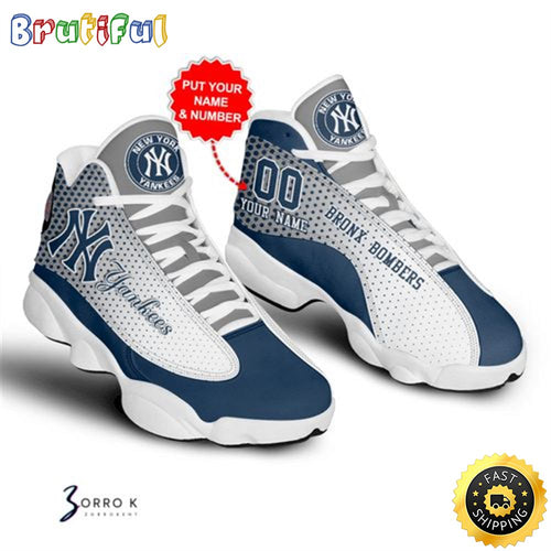 Footwearstorm New York Yankees AJ13 Sneakers Shoes For Men And Women 1