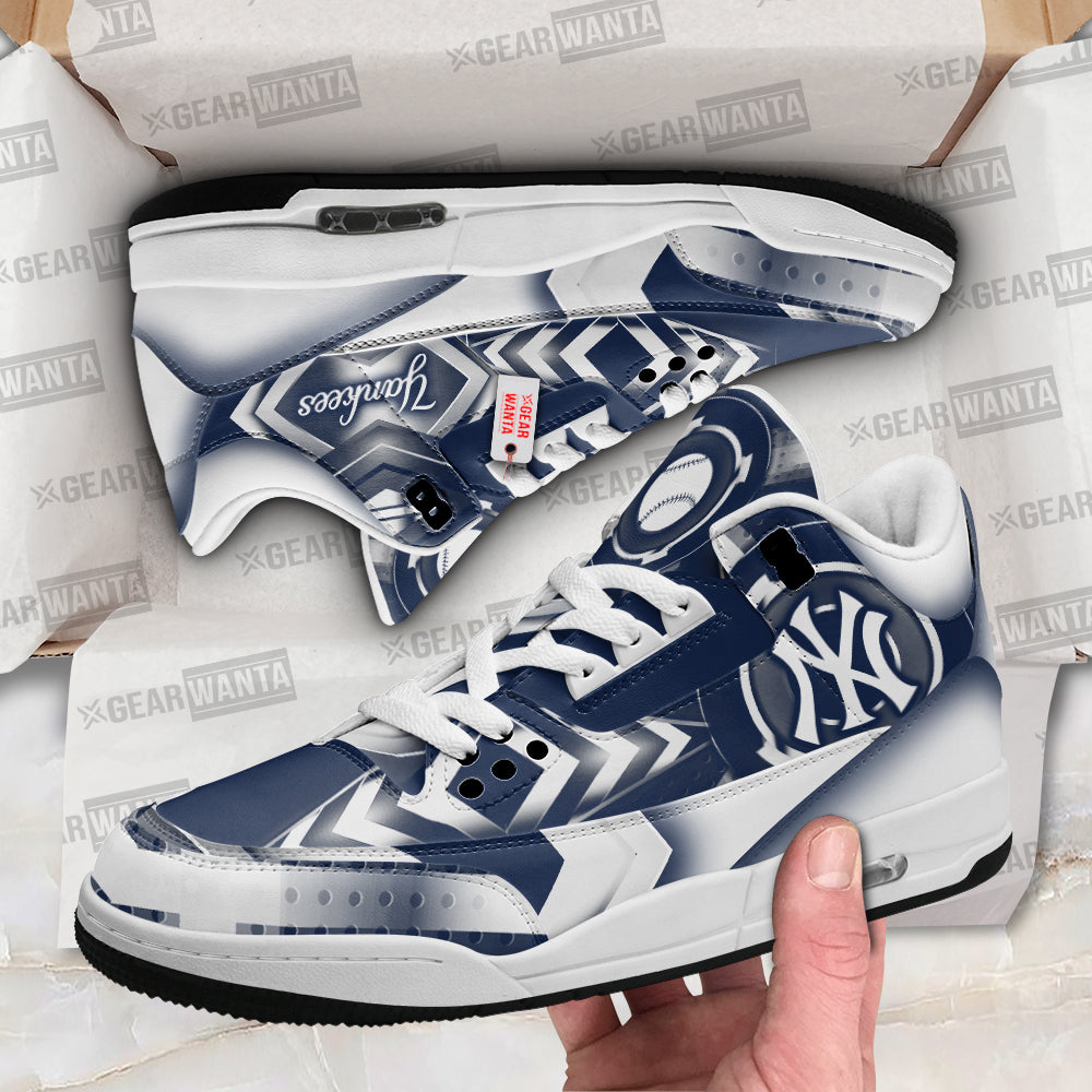 Footwearstorm New York Yankees AJ3 Sneakers Shoes For Men And Women