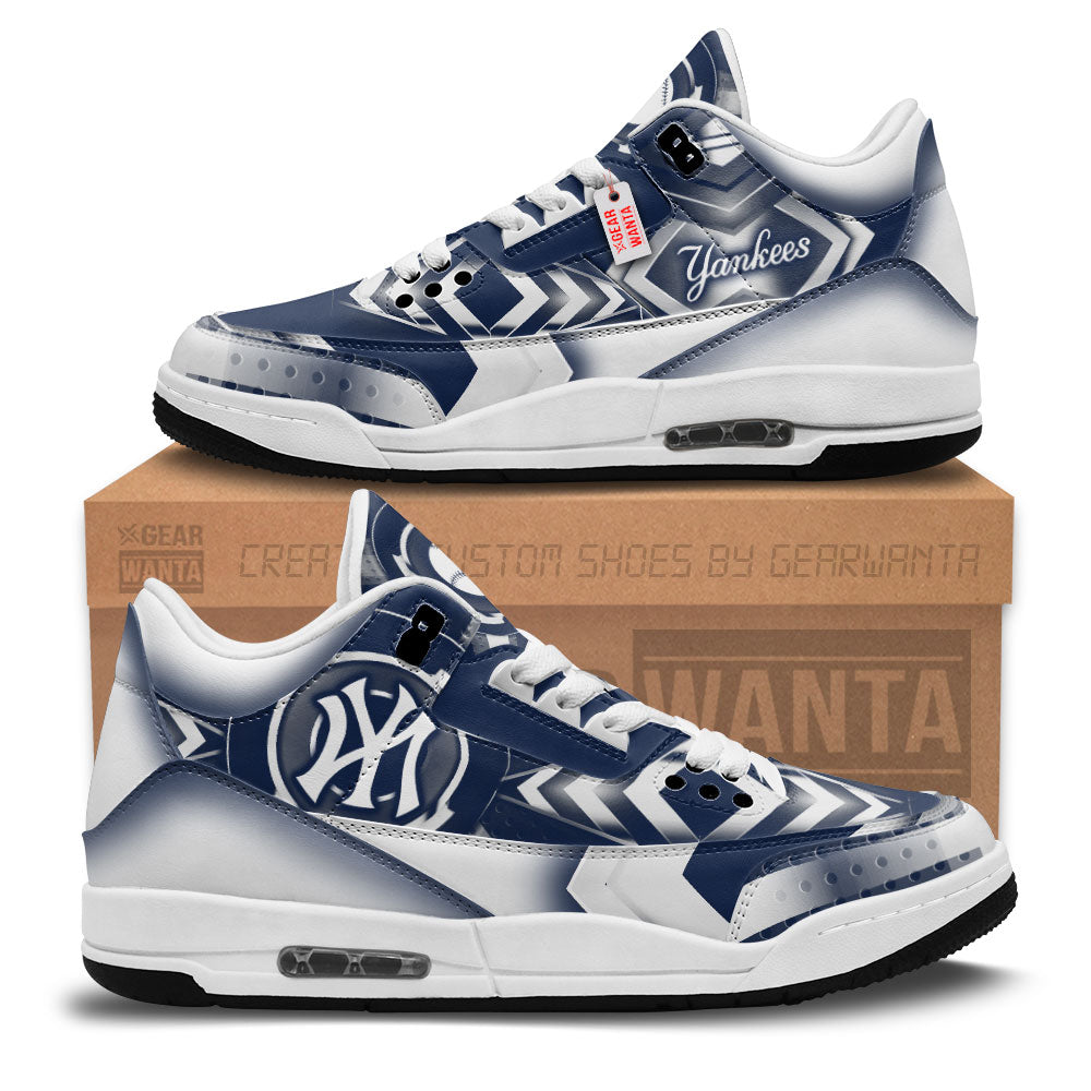 Footwearstorm New York Yankees AJ3 Sneakers Shoes For Men And Women
