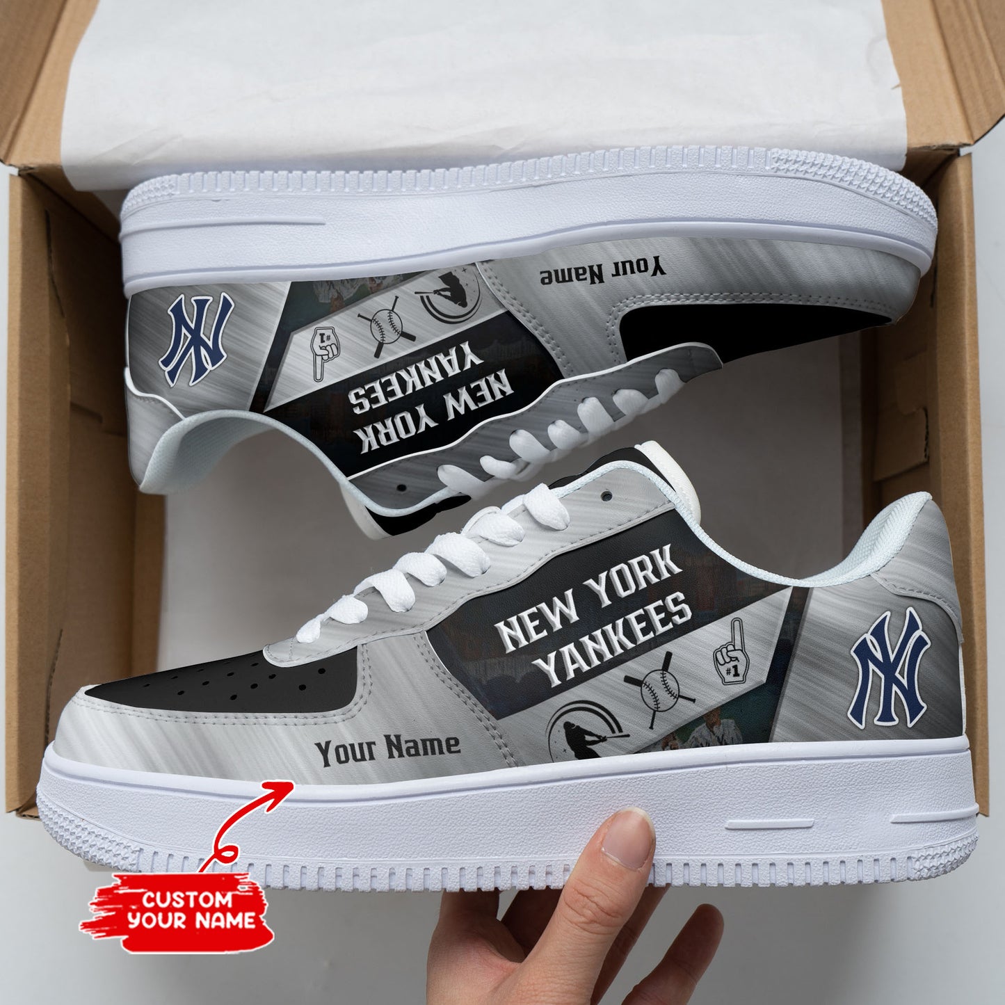 Footwearstorm New York Yankees NFL Air Low-Top Sneakers Shoes For Men And Women 1205196