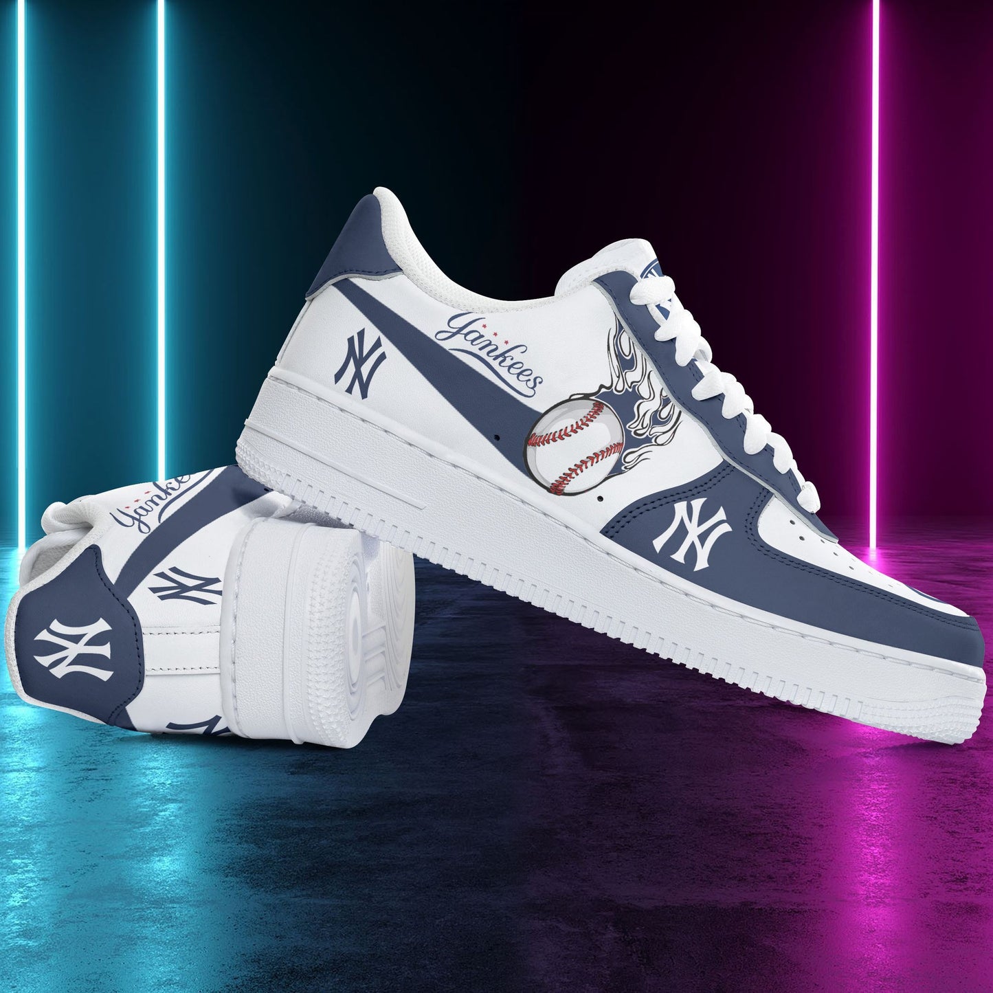 Footwearstorm New York Yankees NFL Air Low-Top Sneakers Shoes For Men And Women 1205535