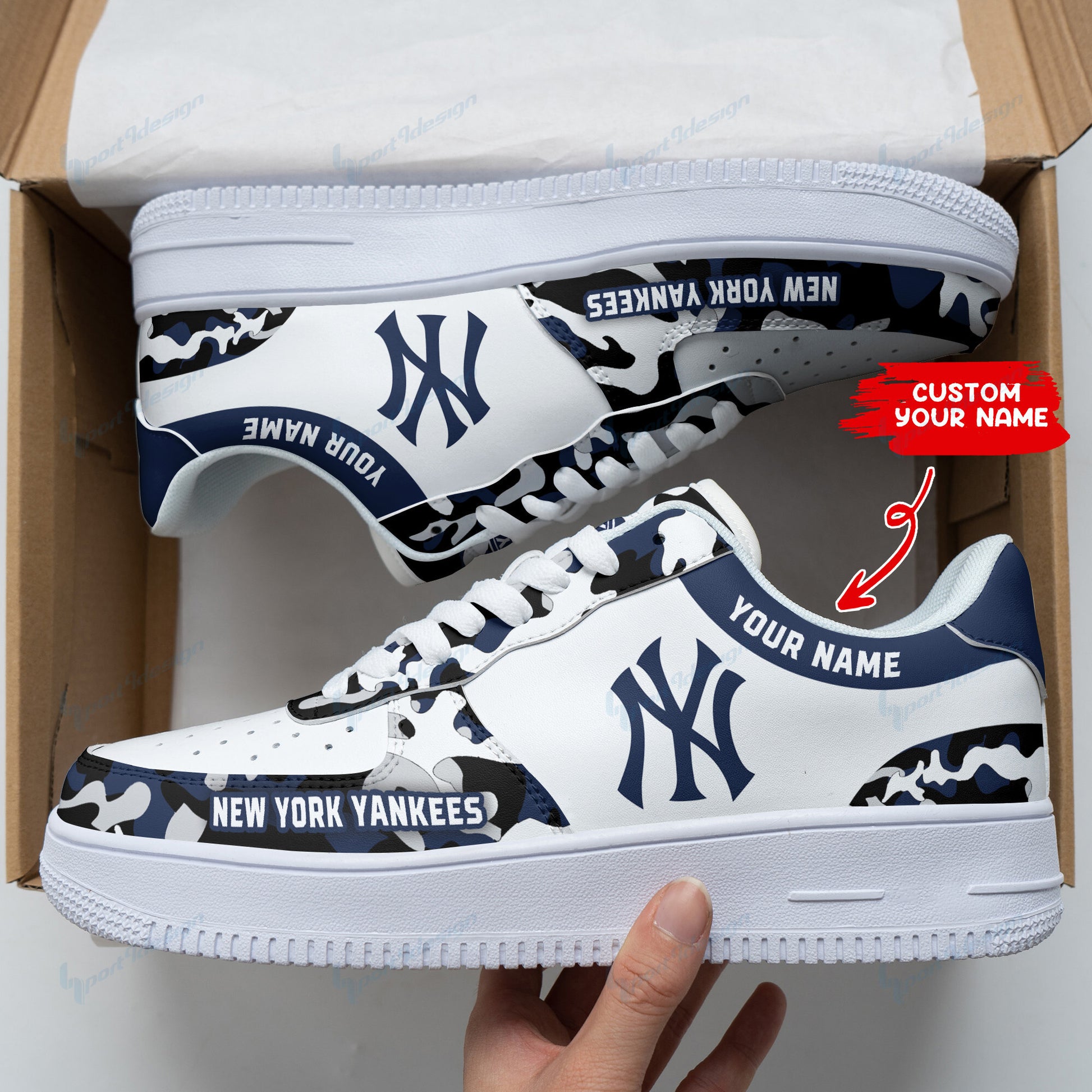 Footwearstorm New York Yankees NFL Air Low-Top Sneakers Shoes For Men And Women 1205857