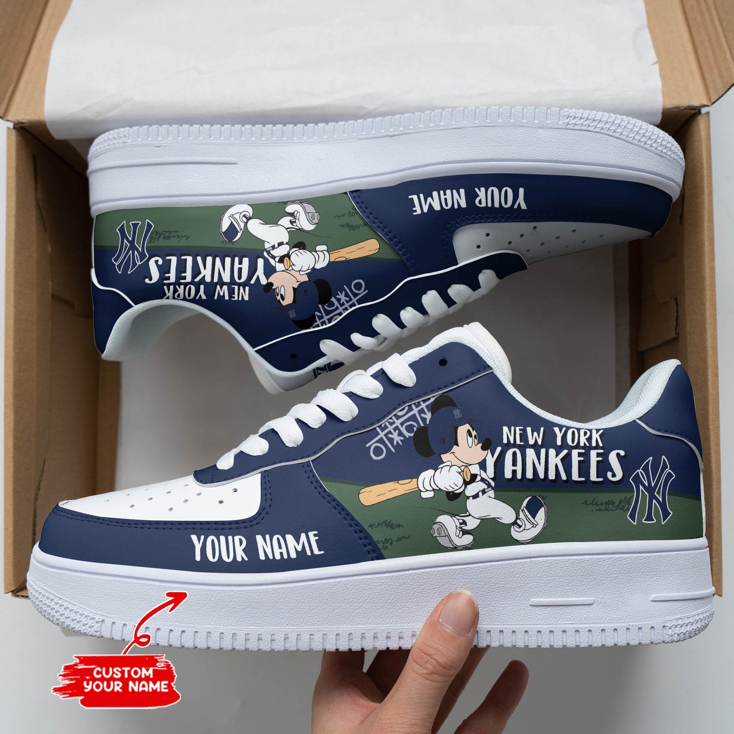 Footwearstorm New York Yankees NFL Air Low-Top Sneakers Shoes For Men And Women 1205867