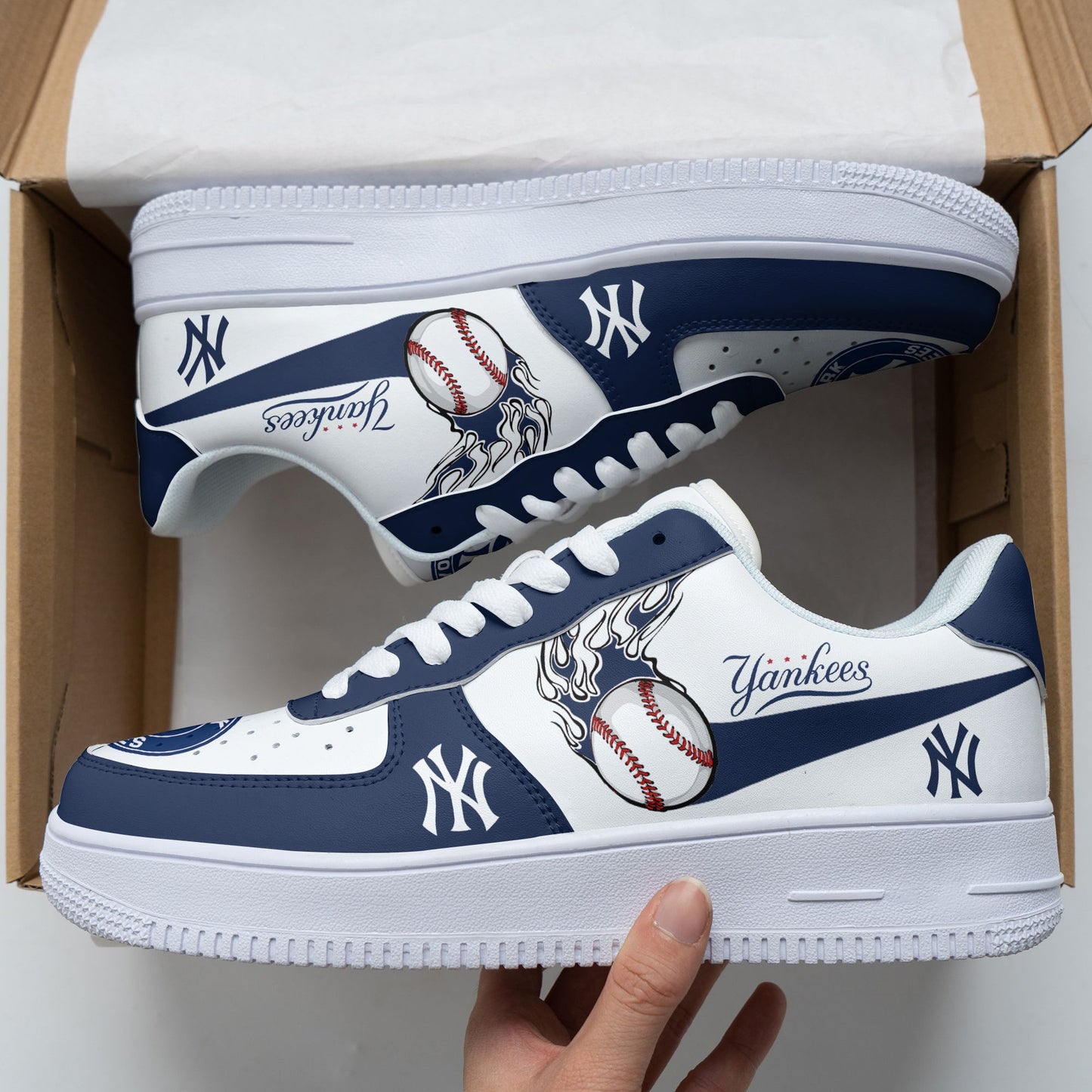 Footwearstorm New York Yankees NFL Air Low-Top Sneakers Shoes For Men And Women 1205535