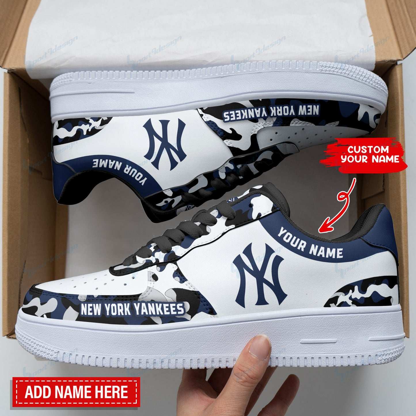 Footwearstorm New York Yankees NFL Air Low-Top Sneakers Shoes For Men And Women 1205857