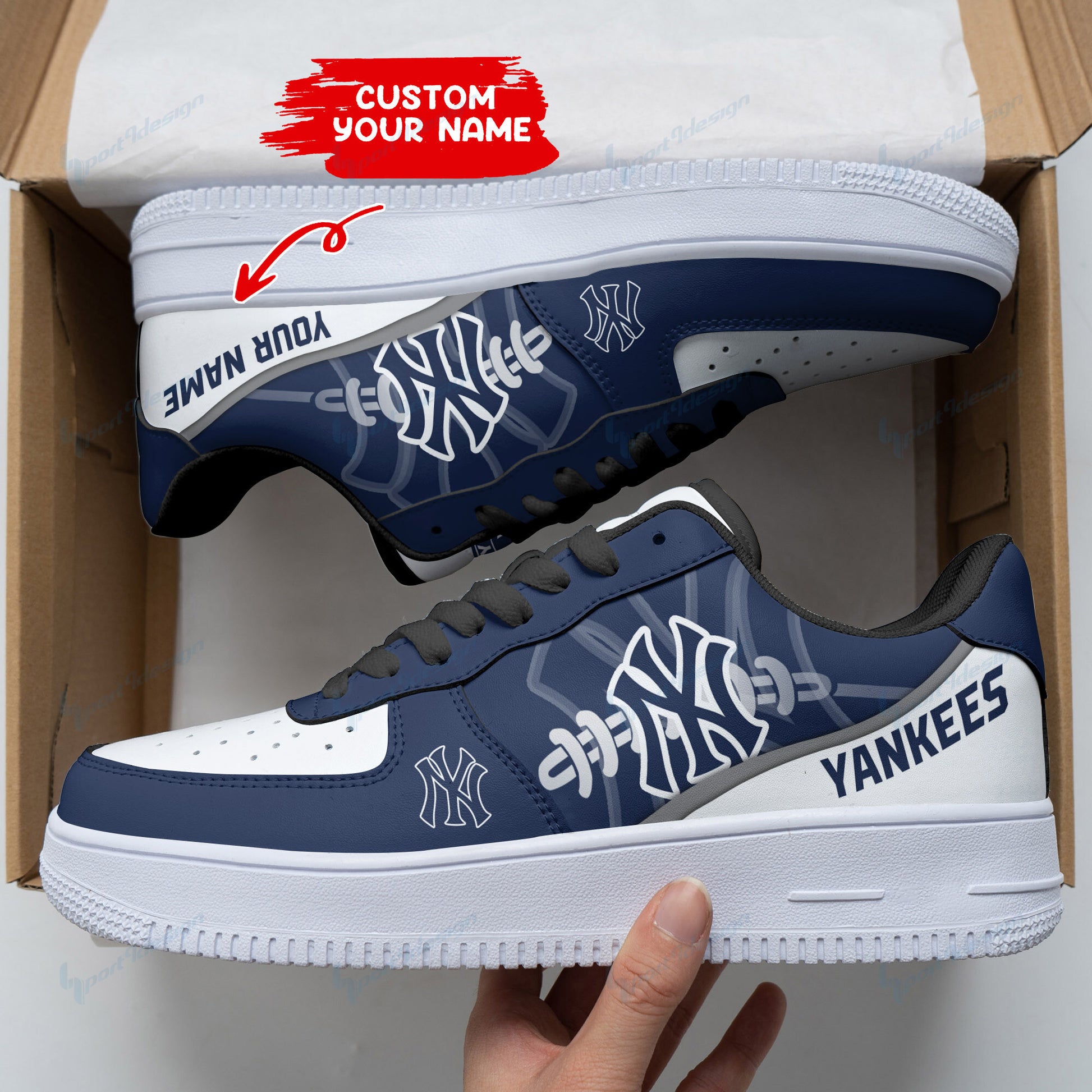 Footwearstorm New York Yankees NFL Air Low-Top Sneakers Shoes For Men And Women 1205865
