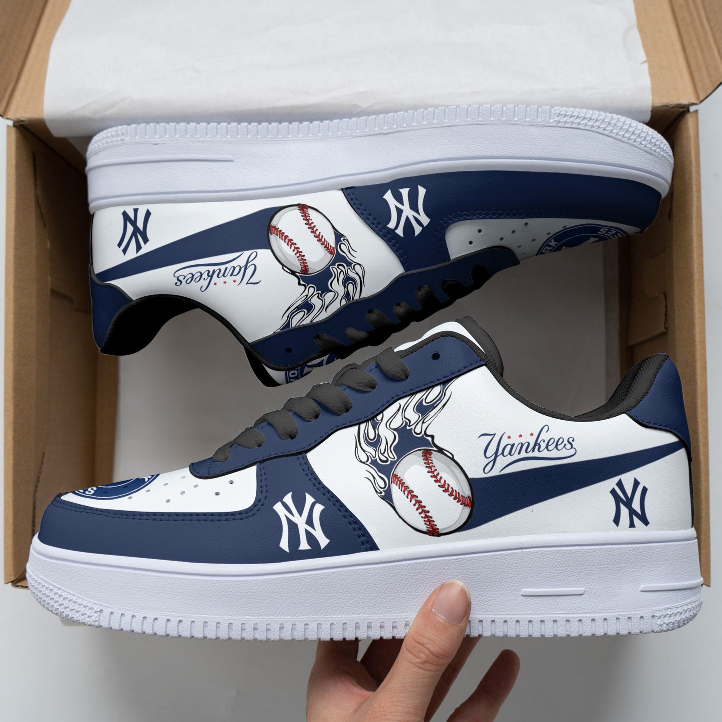 Footwearstorm New York Yankees NFL Air Low-Top Sneakers Shoes For Men And Women 1205535