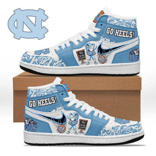 Footwearstorm North Carolina Tar Heels AJ1 High Sneakers Shoes For Men And Women 1