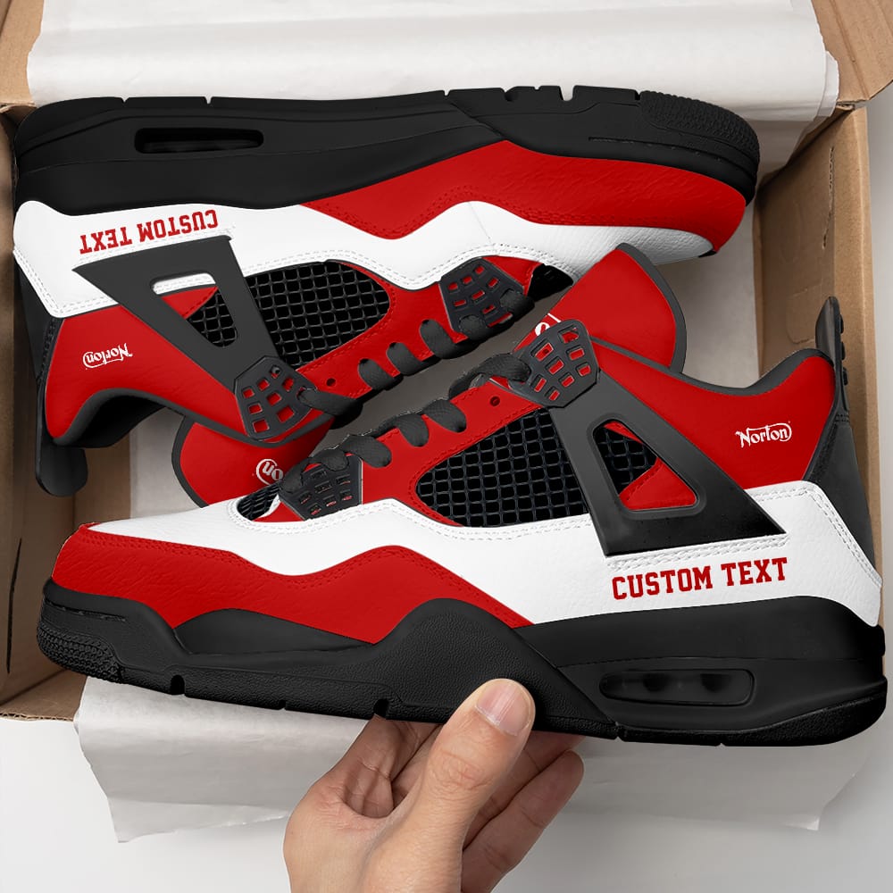 Footwearstorm Norton Motorcycle AJ4 Sneakers Shoes For Men And Women