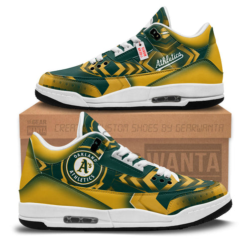 Footwearstorm Oakland Athletics AJ3 Sneakers Shoes For Men And Women