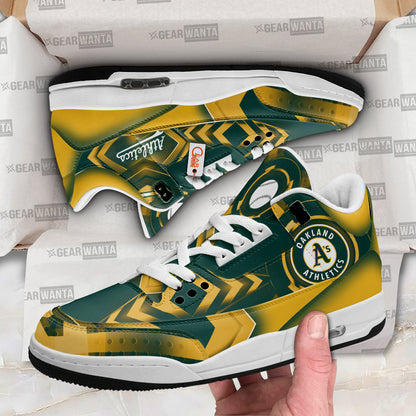 Footwearstorm Oakland Athletics AJ3 Sneakers Shoes For Men And Women