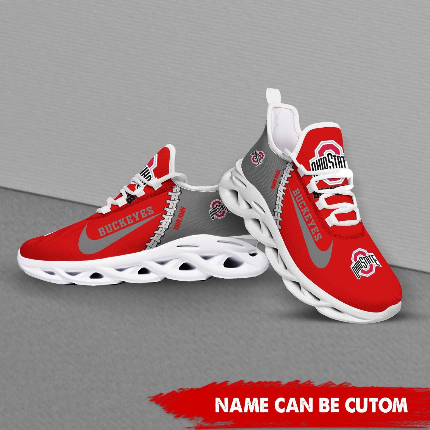 Footwearstorm Ohio State Buckeyes Max Soul Shoes Sneakers For Men And Women 1