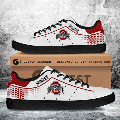 Footwearstorm Ohio State Buckeyes Skate Stan Shoes Sneakes For Men And Women 5