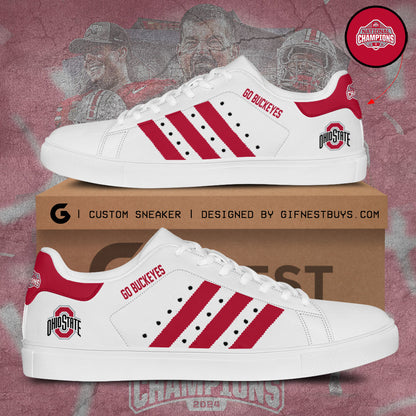 Footwearstorm Ohio State Buckeyes Skate Stan Shoes Sneakes For Men And Women 4