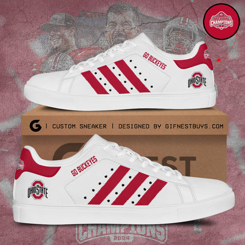 Footwearstorm Ohio State Buckeyes Skate Stan Shoes Sneakes For Men And Women 4
