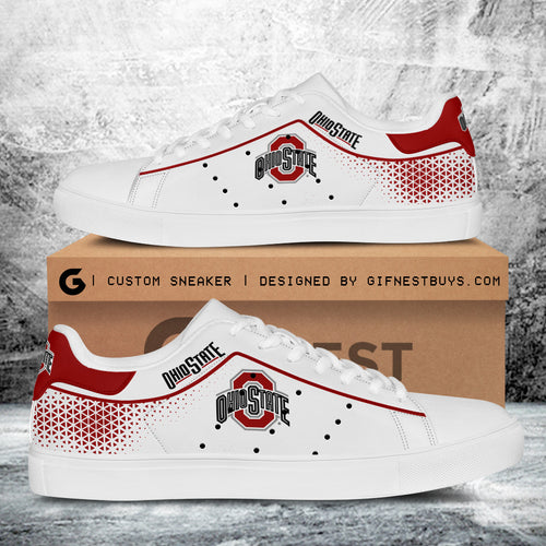 Footwearstorm Ohio State Buckeyes Skate Stan Shoes Sneakes For Men And Women 5