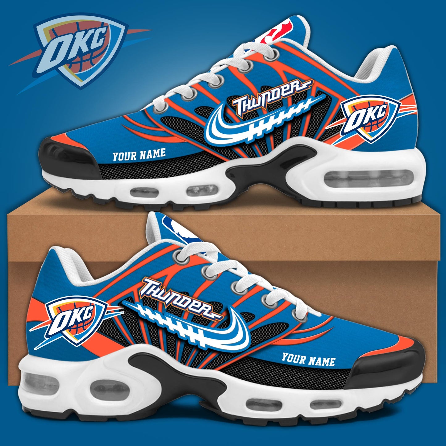 Footwearstorm Oklahoma City Thunder TN Shoes Sneakers For Men And Women 2