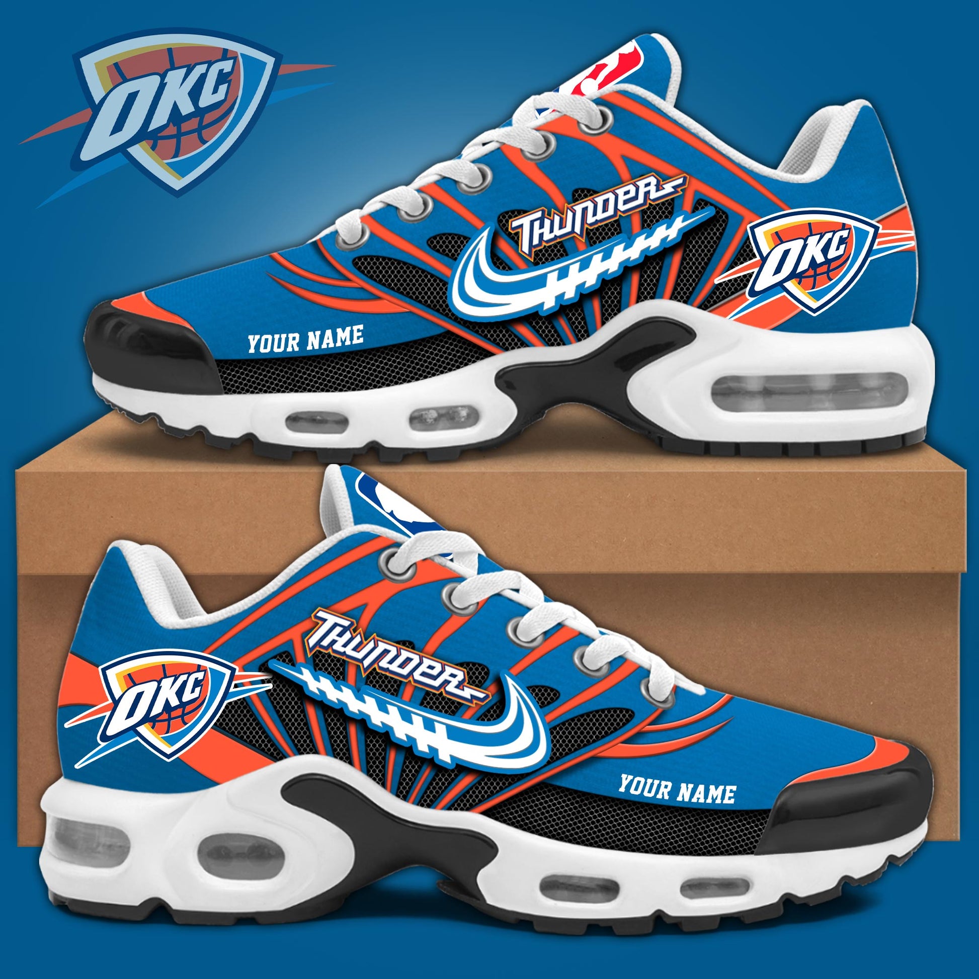 Footwearstorm Oklahoma City Thunder TN Shoes Sneakers For Men And Women 2