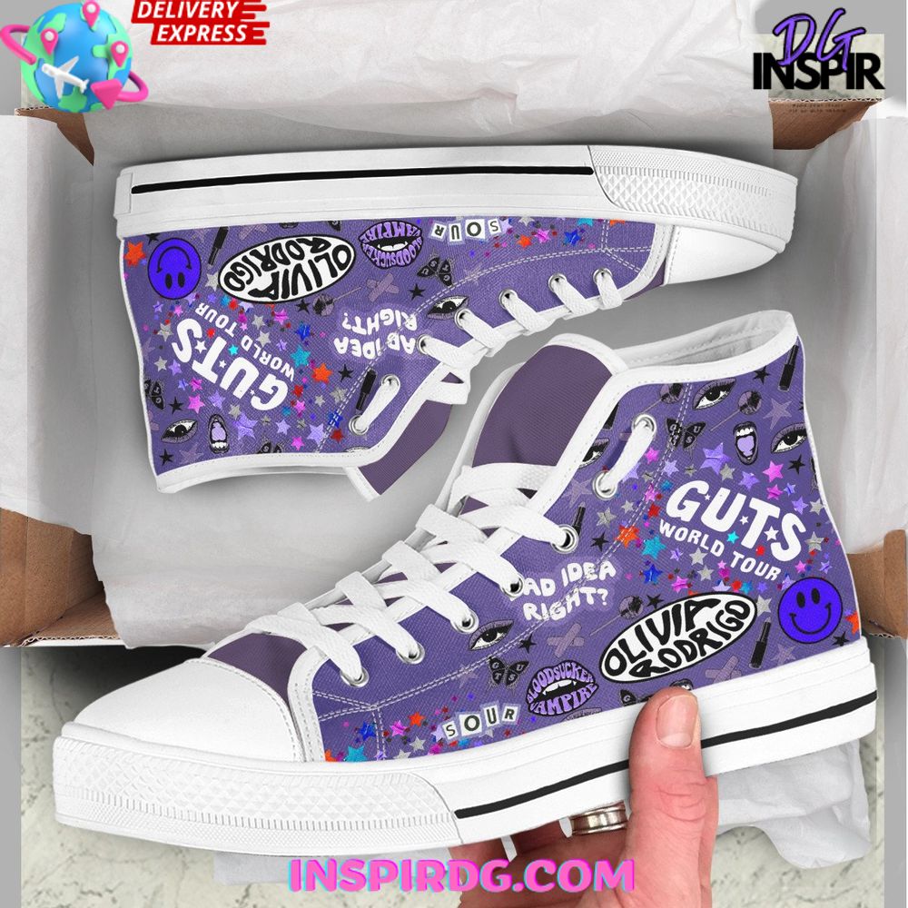 Footwearstorm Olivia Rodrigo High Top Canvas Sneakers Shoes For Men And Women 2