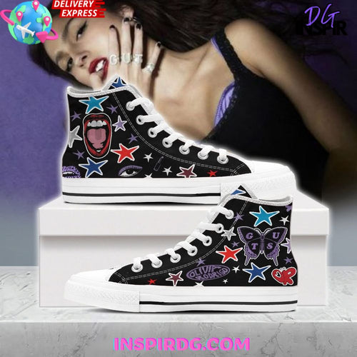 Footwearstorm Olivia Rodrigo High Top Canvas Sneakers Shoes For Men And Women 1