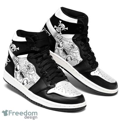 Footwearstorm One Piece Luffy Gear 5 Manga AJ1 High Sneakers Shoes For Men And Women 1