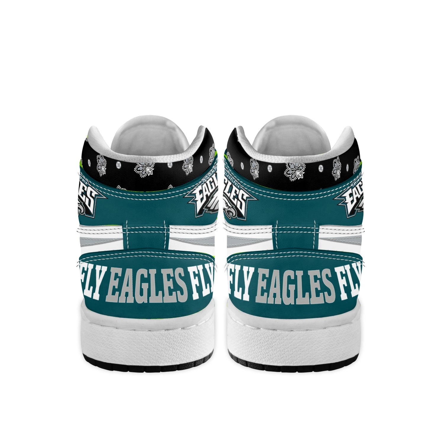 Footwearstorm Philadelphia Eagles AJ1 High Sneakers Shoes For Men And Women 1