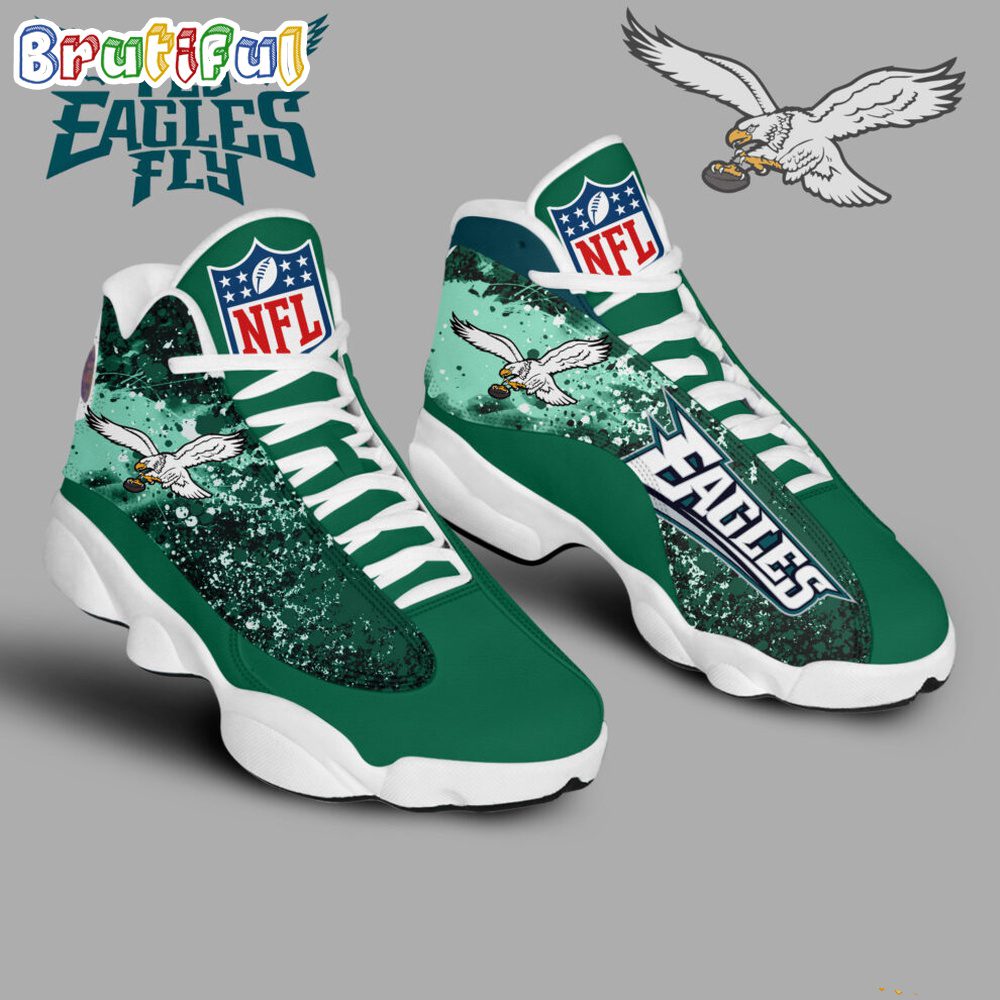 Footwearstorm Philadelphia Eagles AJ13 Sneakers Shoes For Men And Women 3