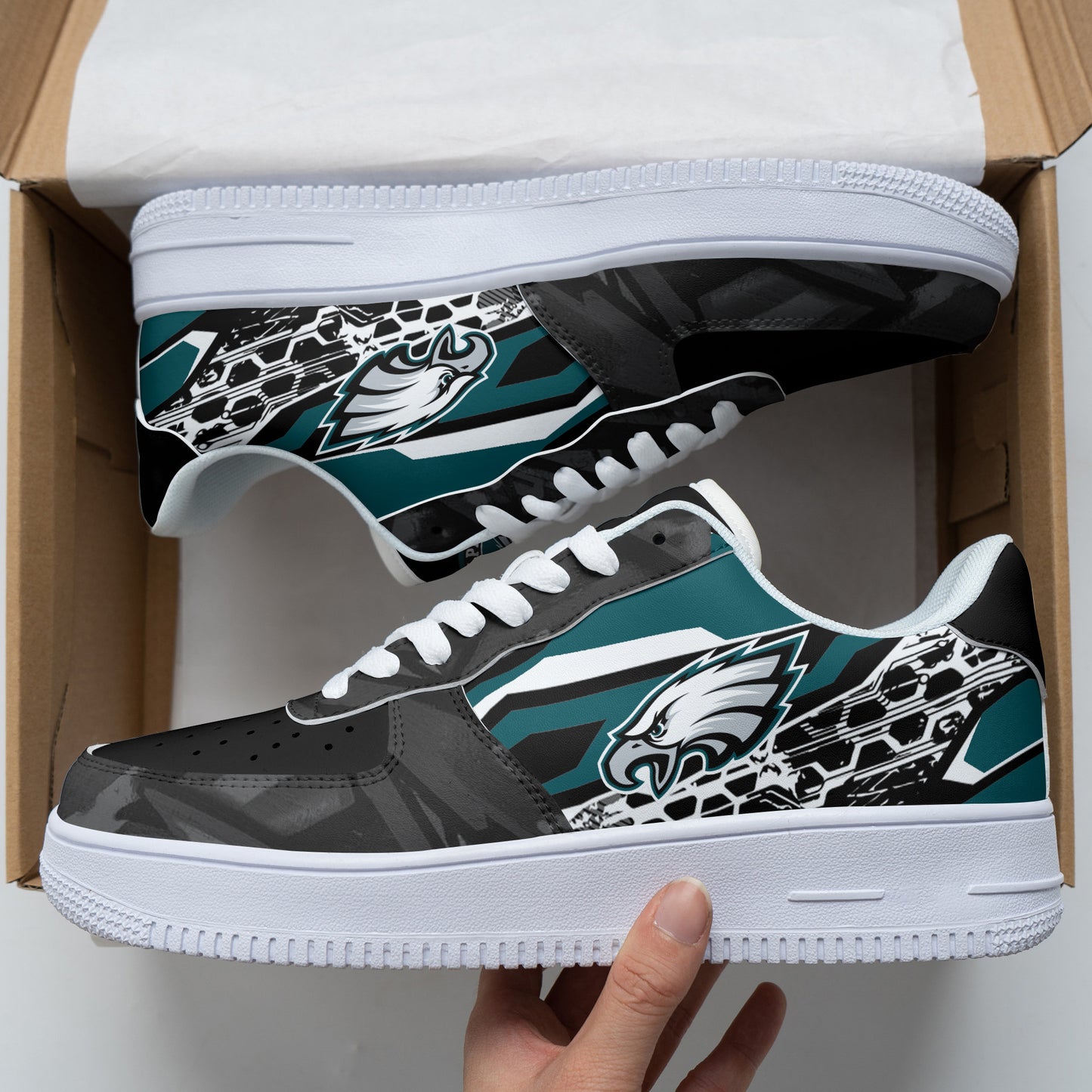 Footwearstorm Philadelphia Eagles NFL Air Low-Top Sneakers Shoes For Men And Women 1205310