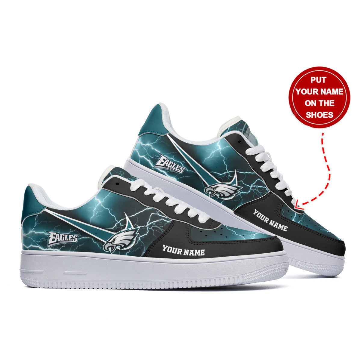 Footwearstorm Philadelphia Eagles NFL Air Low-Top Sneakers Shoes For Men And Women 1205304