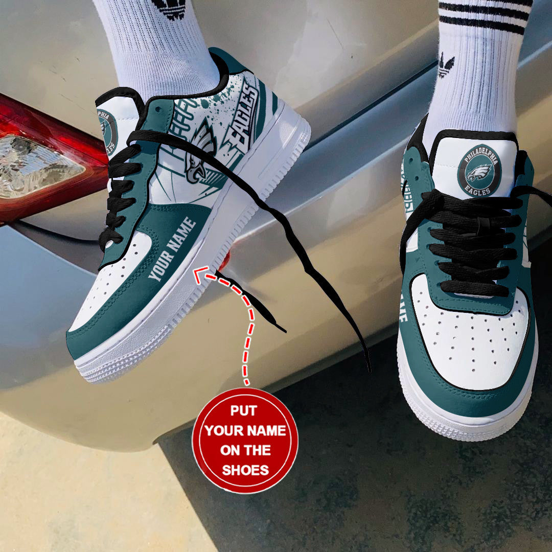 Footwearstorm Philadelphia Eagles NFL Air Low-Top Sneakers Shoes For Men And Women 1205306