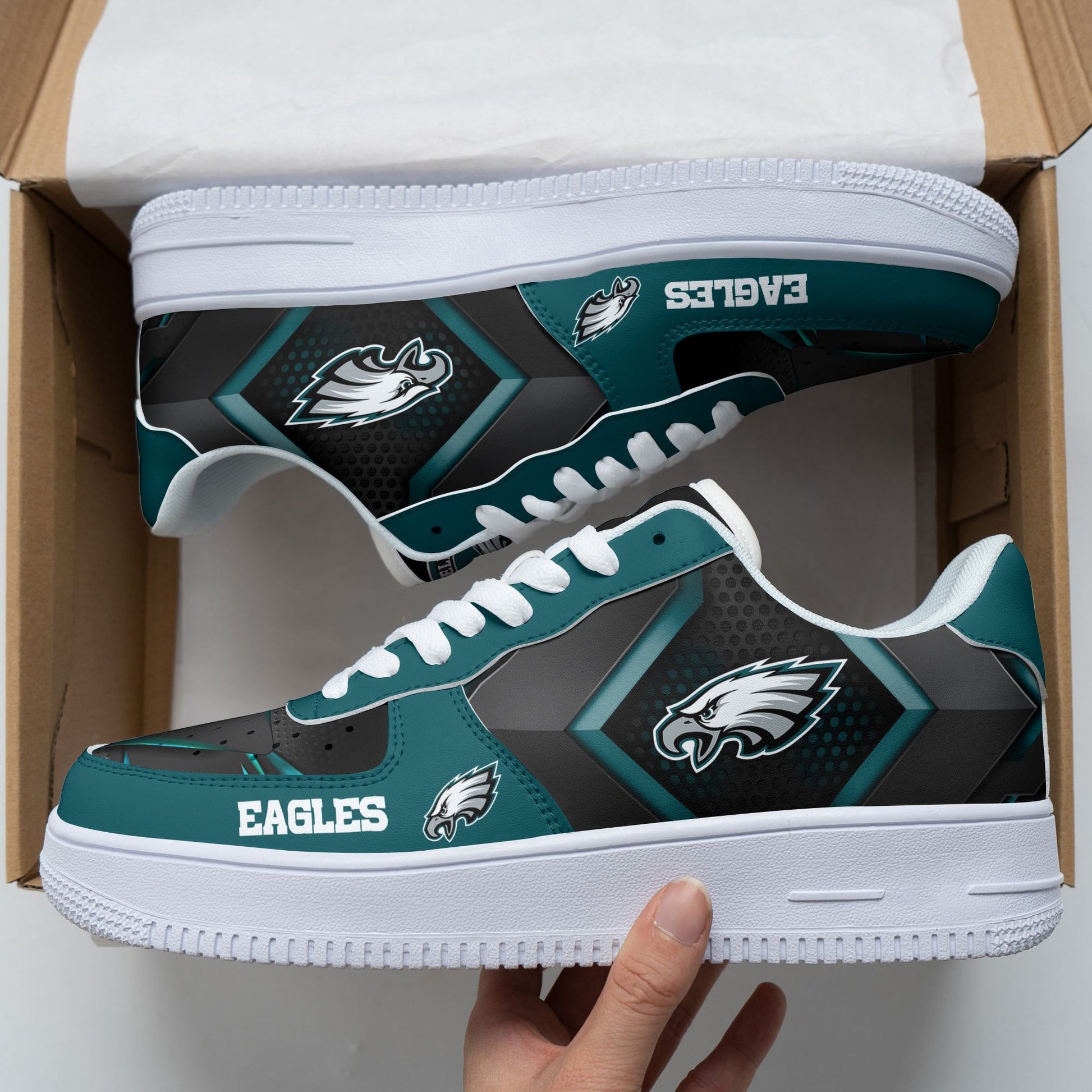 Footwearstorm Philadelphia Eagles NFL Air Low-Top Sneakers Shoes For Men And Women 1205315