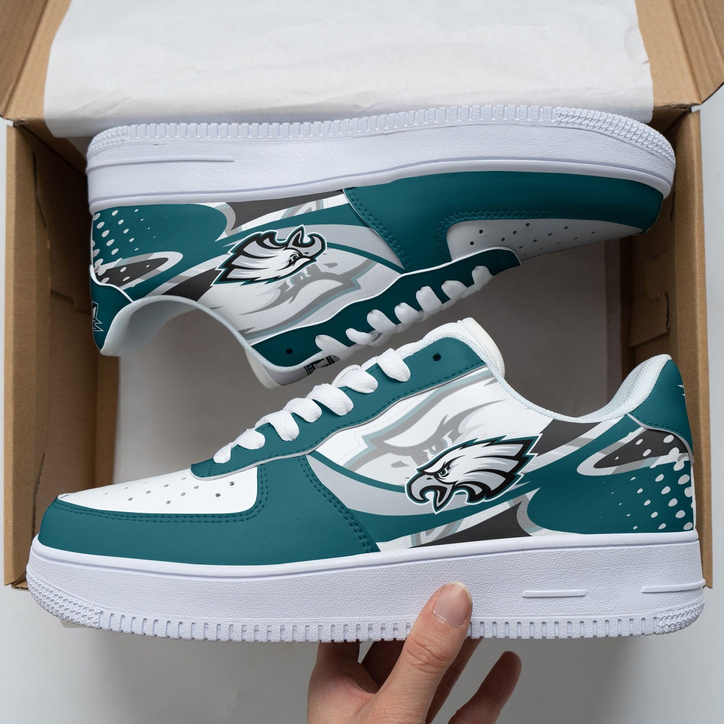 Footwearstorm Philadelphia Eagles NFL Air Low-Top Sneakers Shoes For Men And Women 1205312
