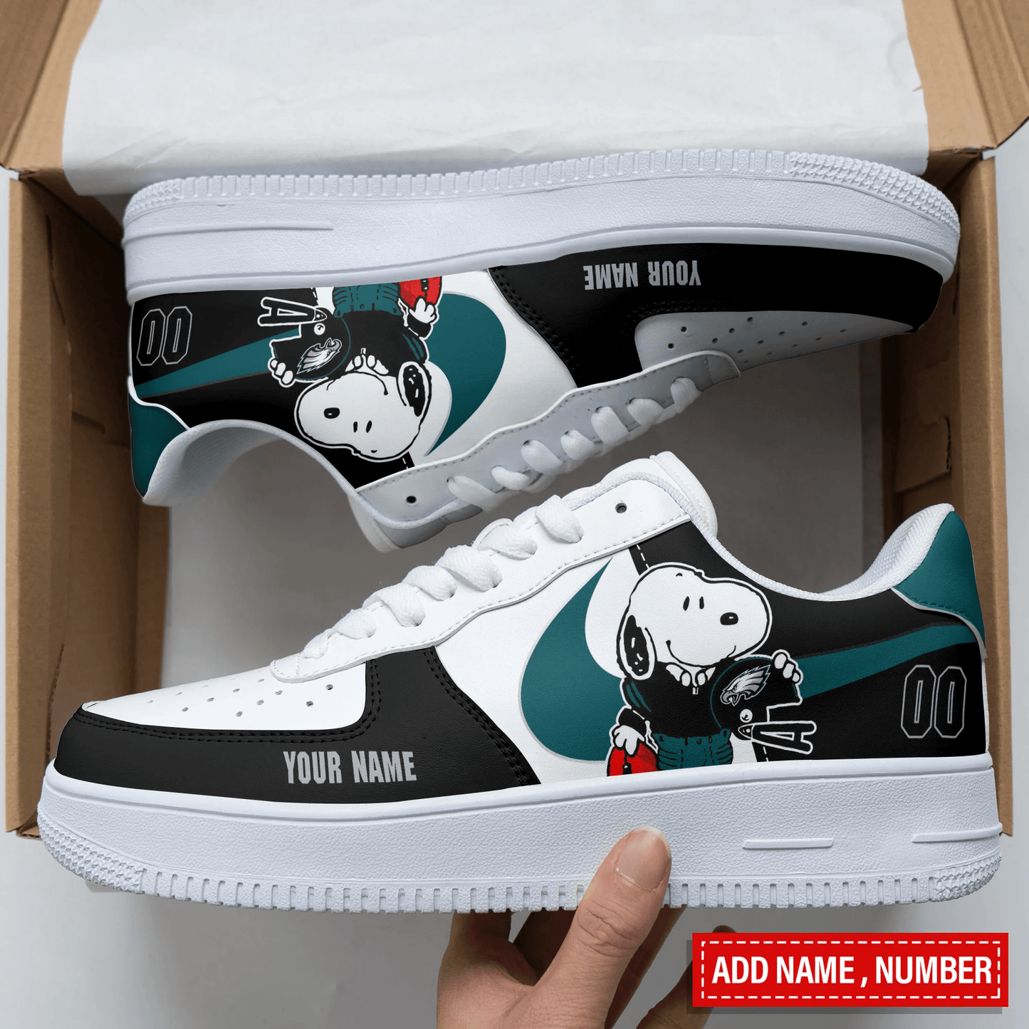 Footwearstorm Philadelphia Eagles NFL Air Low-Top Sneakers Shoes For Men And Women 1205321