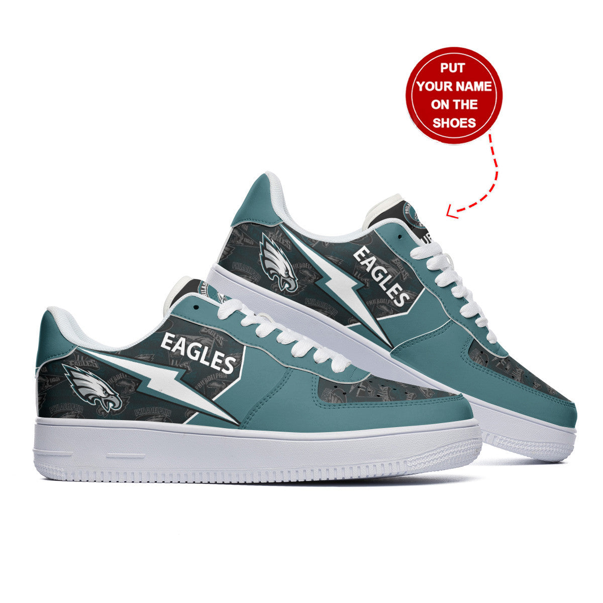 Footwearstorm Philadelphia Eagles NFL Air Low-Top Sneakers Shoes For Men And Women 1205317