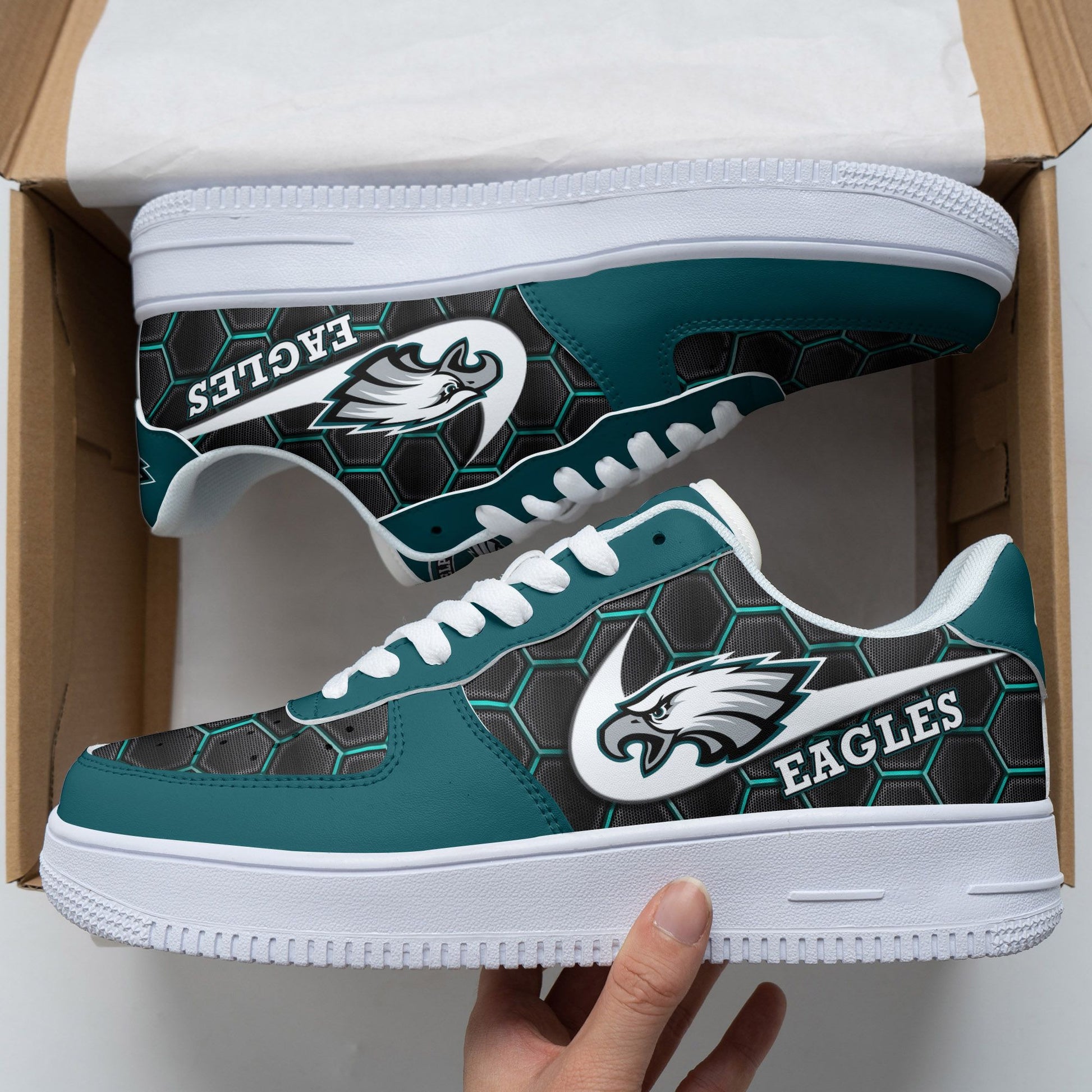 Footwearstorm Philadelphia Eagles NFL Air Low-Top Sneakers Shoes For Men And Women 1205308