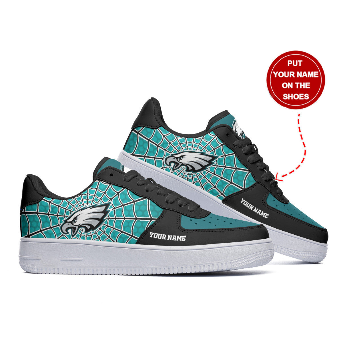 Footwearstorm Philadelphia Eagles NFL Air Low-Top Sneakers Shoes For Men And Women 1205319