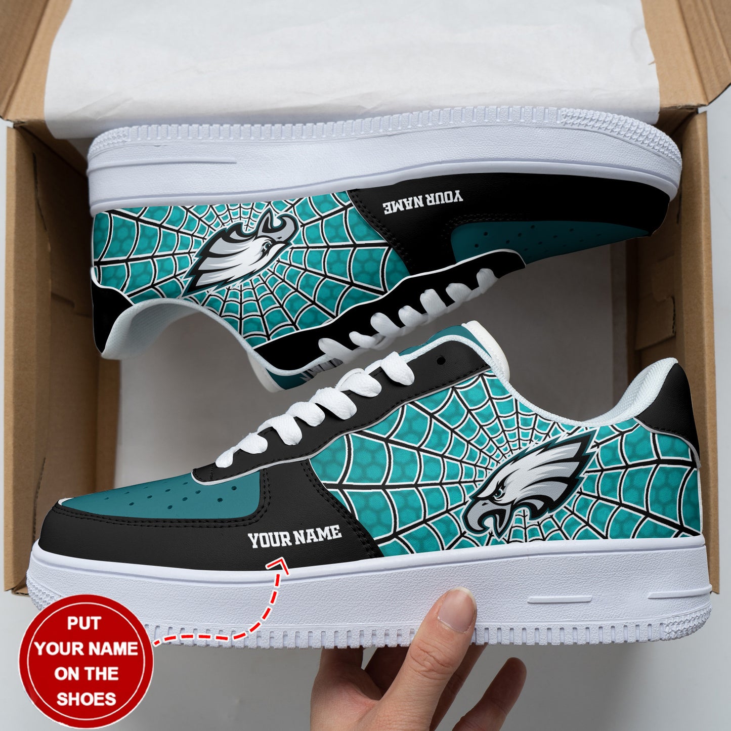 Footwearstorm Philadelphia Eagles NFL Air Low-Top Sneakers Shoes For Men And Women 1205319