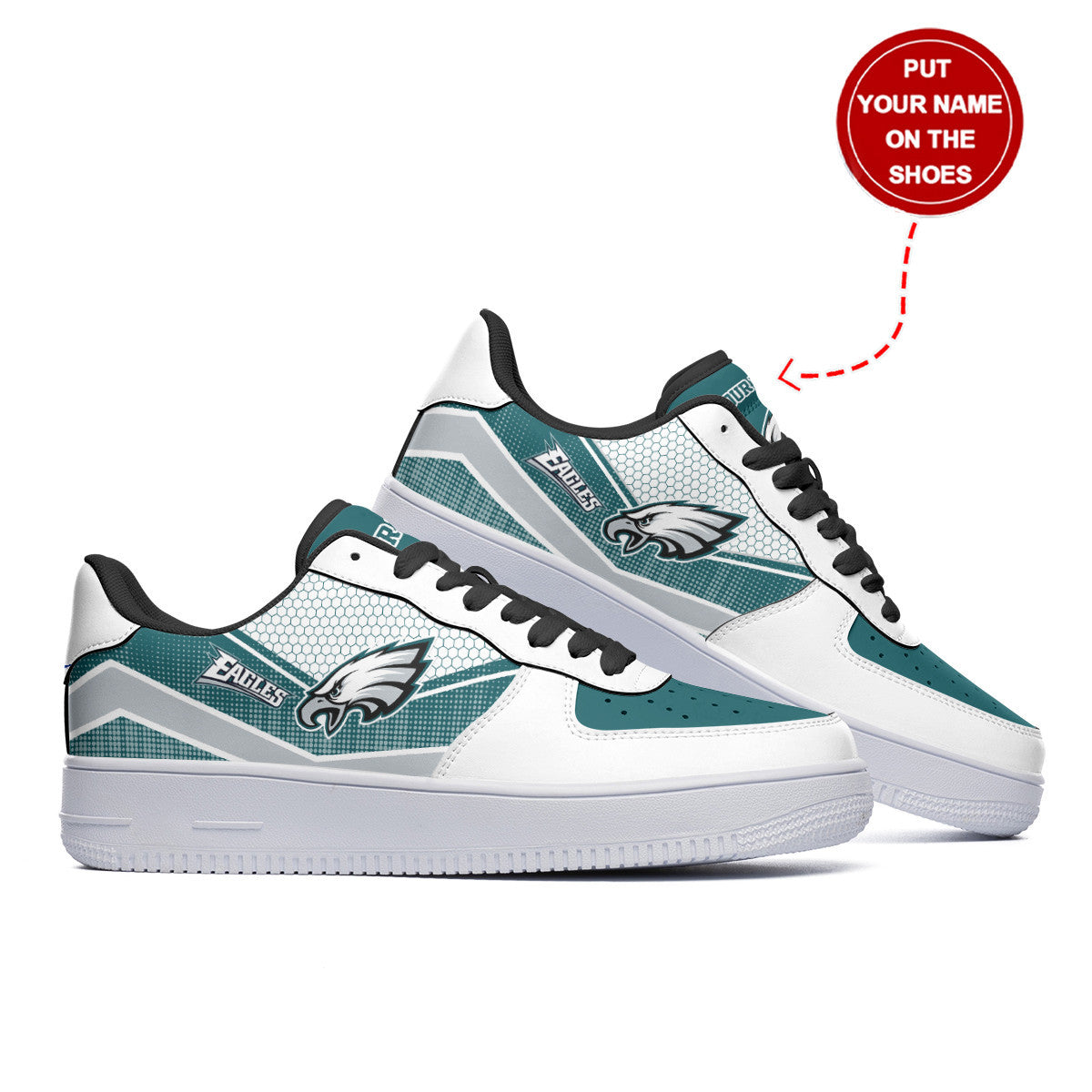 Footwearstorm Philadelphia Eagles NFL Air Low-Top Sneakers Shoes For Men And Women 1205316