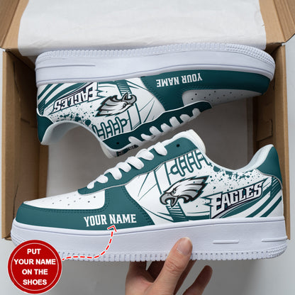 Footwearstorm Philadelphia Eagles NFL Air Low-Top Sneakers Shoes For Men And Women 1205306