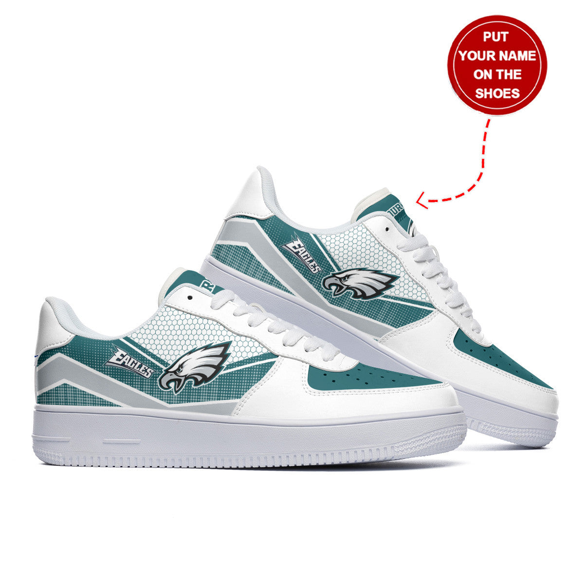 Footwearstorm Philadelphia Eagles NFL Air Low-Top Sneakers Shoes For Men And Women 1205316